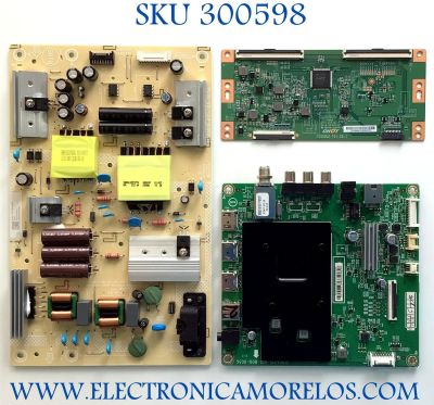 KIT DE TARJETAS PARA TV INSIGNIA / MAIN XKCB02K002 / 715GA715-M01-B00-005G / FUENTE PLTVJY301XXGF / 715G9519-P01-003-003M  / T-CON CV500U2-T01-CB-1 / PANEL TPT500B5-U2T01.D REV:S01AN / DISPLAY CV500U2-T01 / MODELO NS-50DF710NA21
